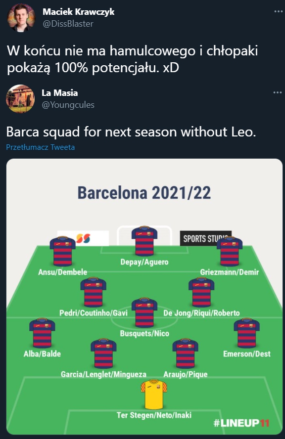 GŁĘBIA SKŁADU Barcelony po odejściu Messiego!